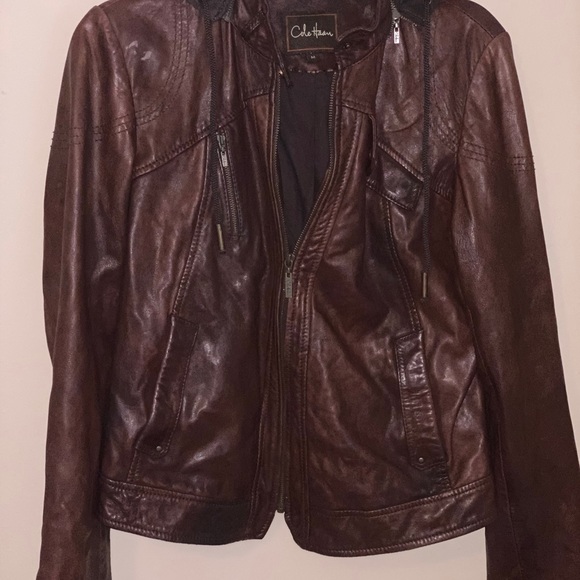 Cole Haan leather bomber - Picture 2 of 3